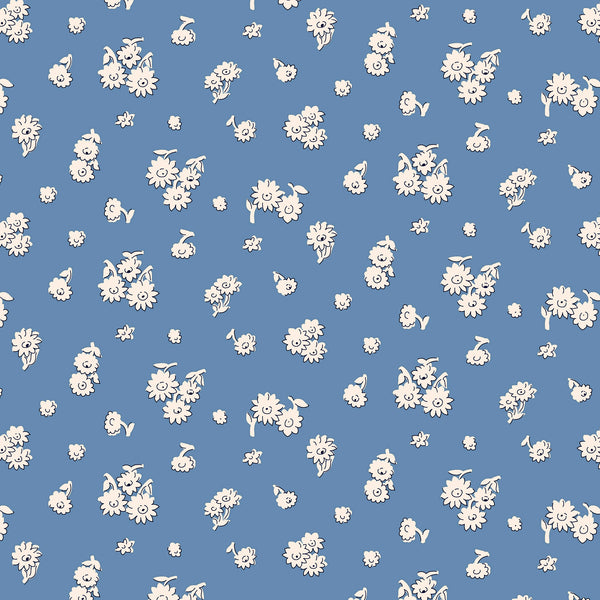 Liberty Lasenby Cotton - Everlasting Tumbling Daisy 515A