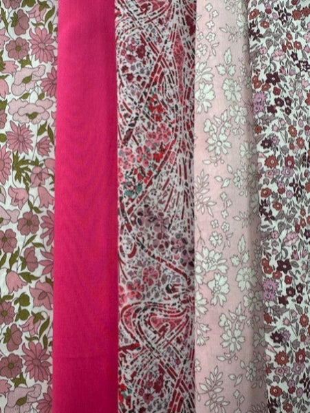 Liberty Tana Lawn - 5 x Fat Quarter pack (Pinks)