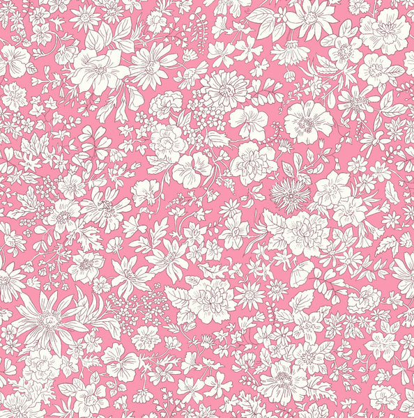 Liberty Lasenby Quilting Cotton Fabric - Emily Belle - Vintage Pink