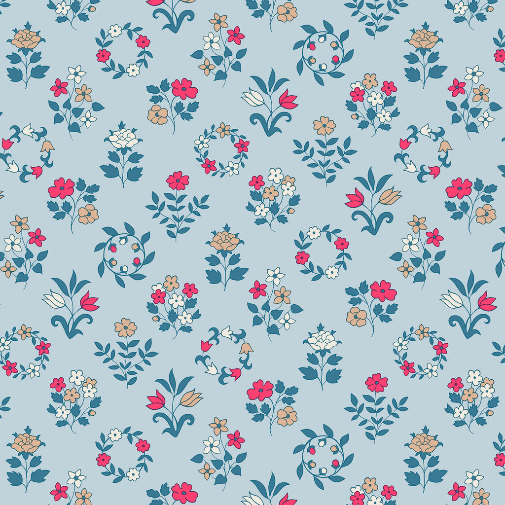 Liberty Lasenby Cotton - Craft Garden - Mary's Embroidery 01667454B