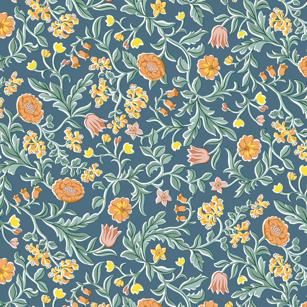 Liberty Lasenby Cotton - Craft Garden - May's Flowers 01667453C