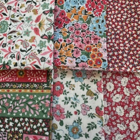 Liberty Lasenby Cotton -Tudor Celebration B - 6xFQ pack