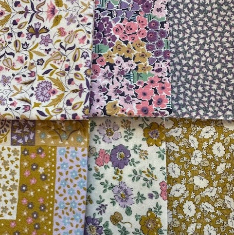 Liberty Lasenby Cotton -Tudor Celebration C - 6xFQ pack