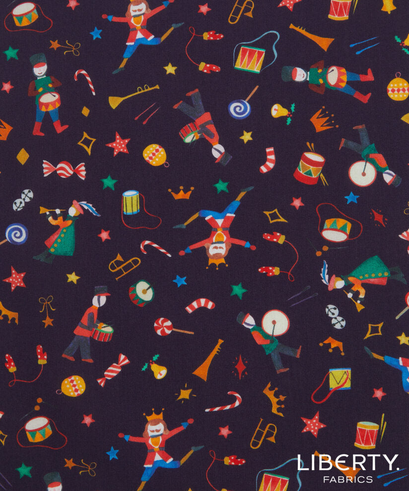 Liberty Tana Lawn - LTL036368405A - Tumbling Toys - Christmas