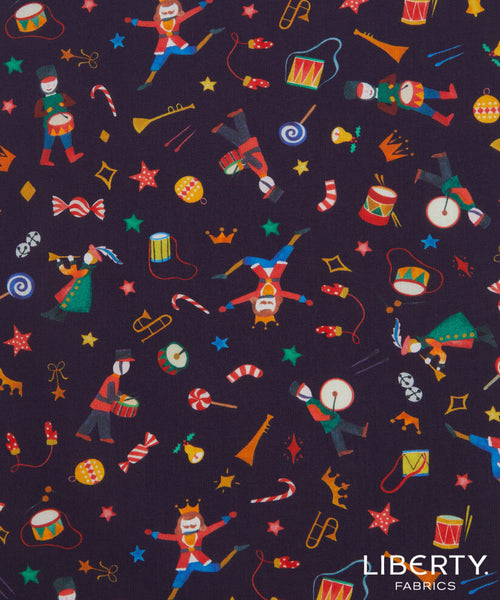 Liberty Tana Lawn - LTL036368405A - Tumbling Toys - Christmas