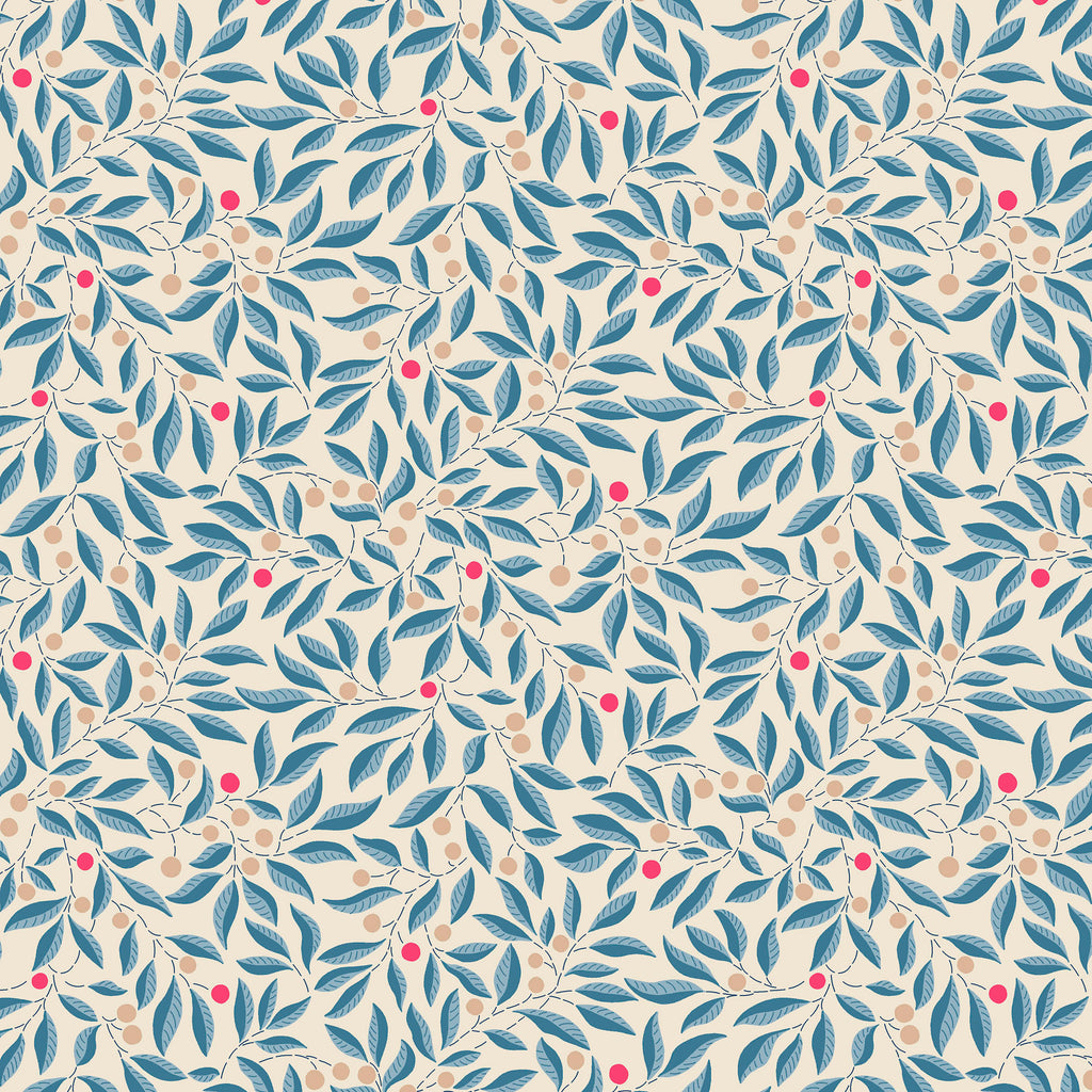 Liberty Lasenby Cotton - Craft Garden - Willow Stitch 01667455B