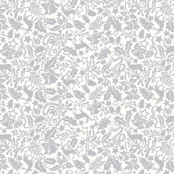 Liberty - A Woodland Christmas - Enchanted Forest - Silver (Fat Quarters)