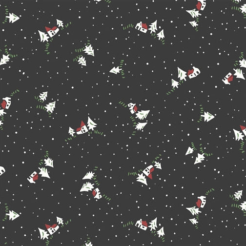 Liberty - A Woodland Christmas - Christmas Cottage (Fat Quarters)