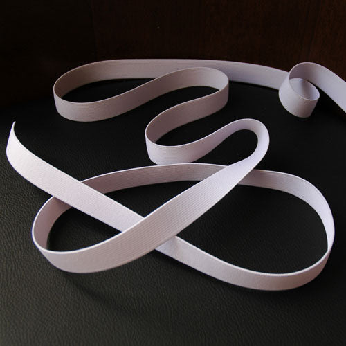 White Elastic (woven) - 20mm