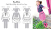 ModKid - Maya Ruffled Shirt , Yoga Skirt & Dress