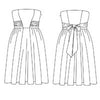  Patterns Eclair Dress - 1004 - Technical Drawing