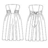 Patterns Eclair Dress - 1004 - Technical Drawing