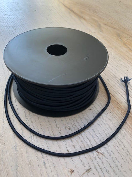 Navy Round Elastic - 3MM