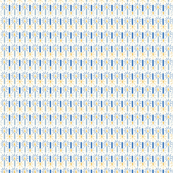 Liberty 'Merry & Bright' Shine Bright - Blue (Fat Quarters)