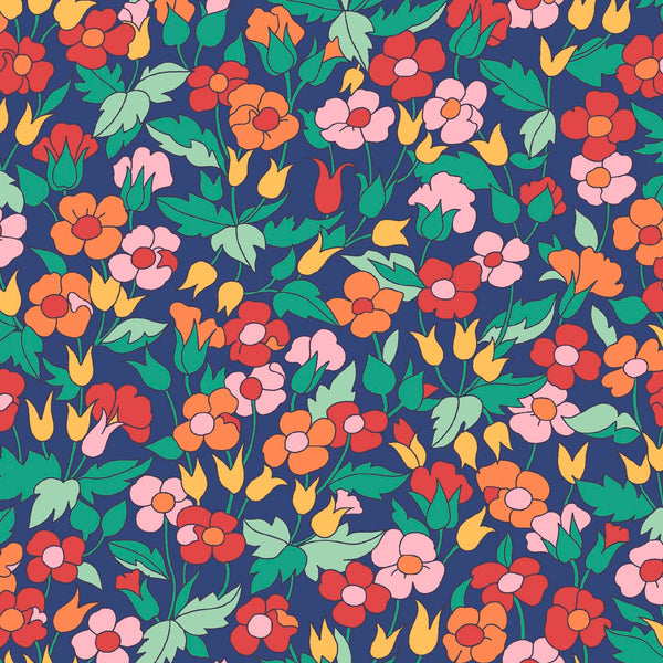Liberty 'Carnaby' - Piccadilly Poppy (Fat Quarters)