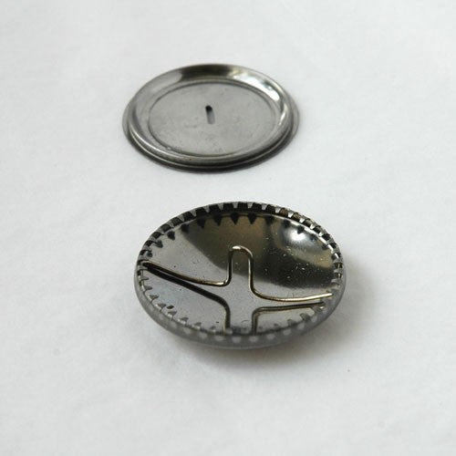 Self-Cover Buttons (metal), 29mm, set of 10