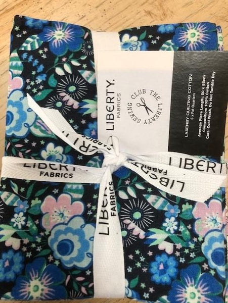Liberty Fabrics - Deco Dance - 5 x Fat Quarter Pack (Blues)