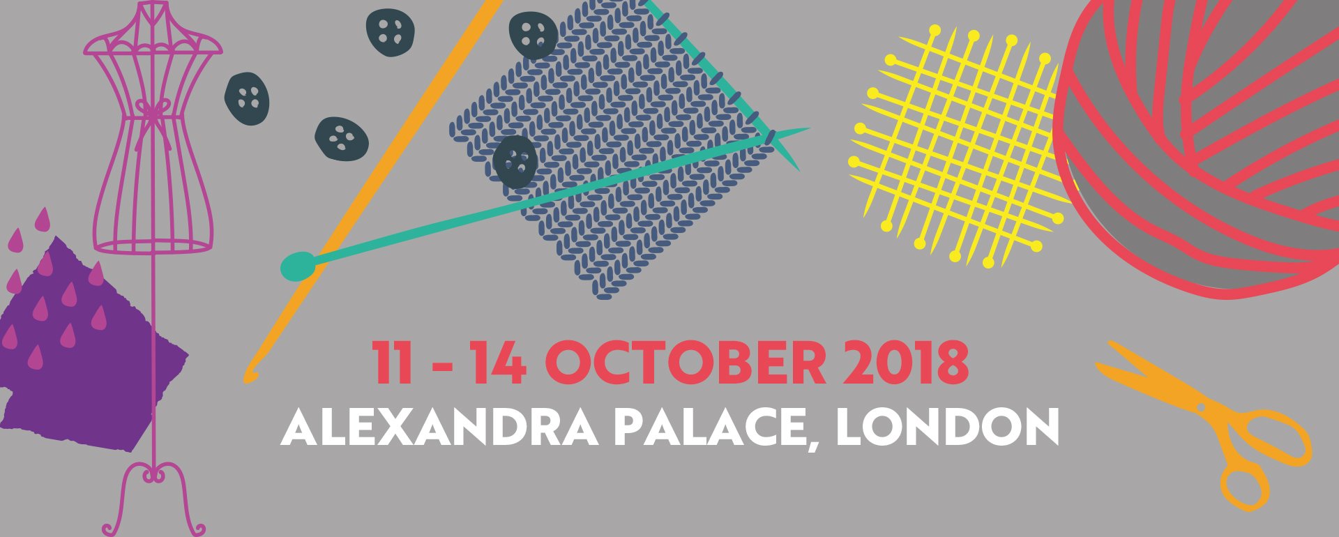 Knitting & Stitching Show, Alexandra Palace, London 11-14 Oct, 2018 - Ticket Code
