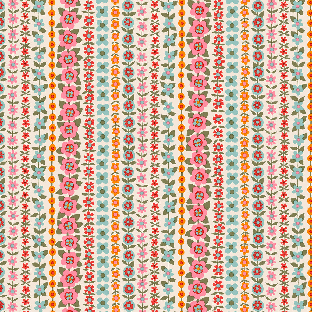 Liberty Lasenby Cotton - Everlasting Soho Stripe 513B