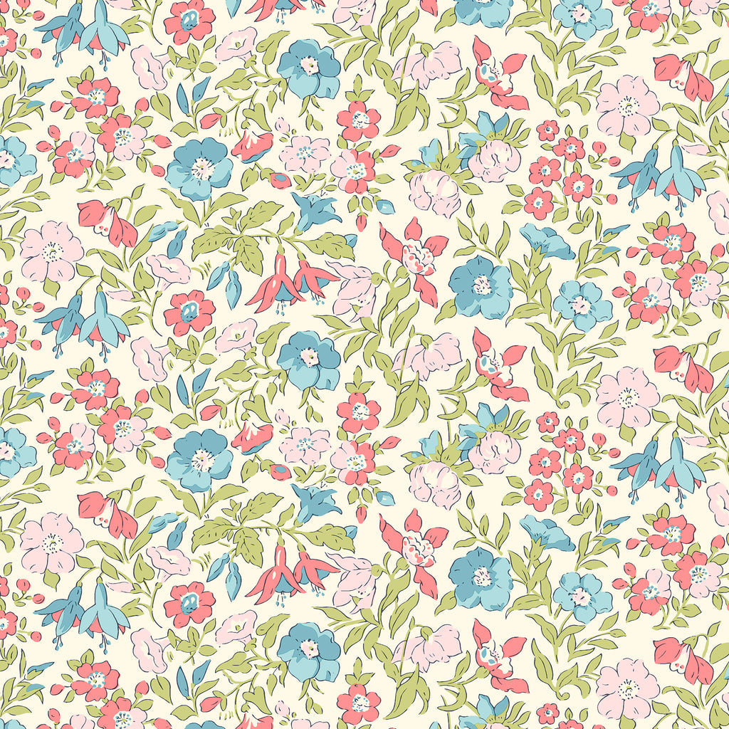 Liberty Lasenby Cotton - Everlasting Mamie Flower 516B
