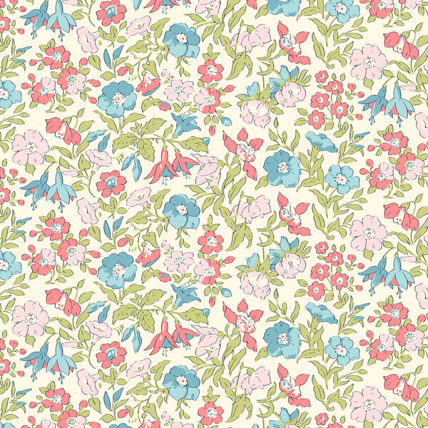 Liberty Lasenby Cotton - Everlasting Mamie Flower 516B