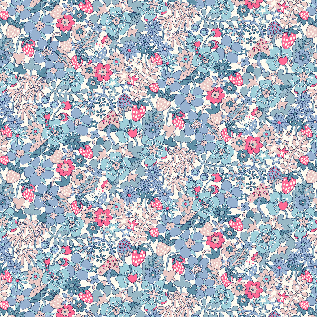 Liberty Lasenby Cotton - Everlasting Flowertop Forest 517A