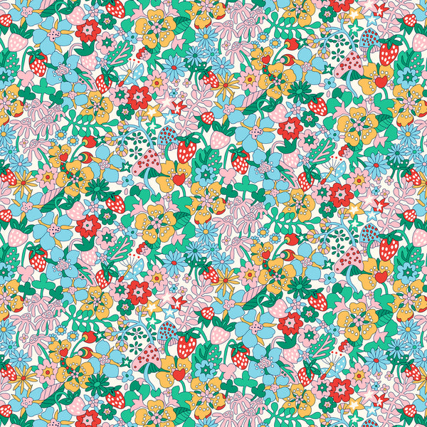 Liberty Lasenby Cotton - Everlasting Flowertop Forest 517B