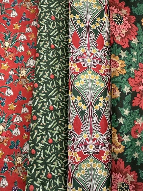Liberty Tana Lawn 'Festive - Elves/Juniper/Ianthe/Dec Day' - 4 piece pack