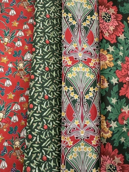 Liberty Tana Lawn 'Festive - Elves/Juniper/Ianthe/Dec Day' - 4 piece pack