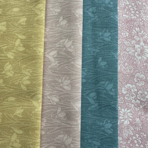 Liberty Lasenby Cotton - Blenders for Tudor Celebration B - 4xFQ pack