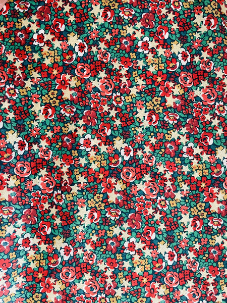 Liberty Tana Lawn - Christmas Floral Star print