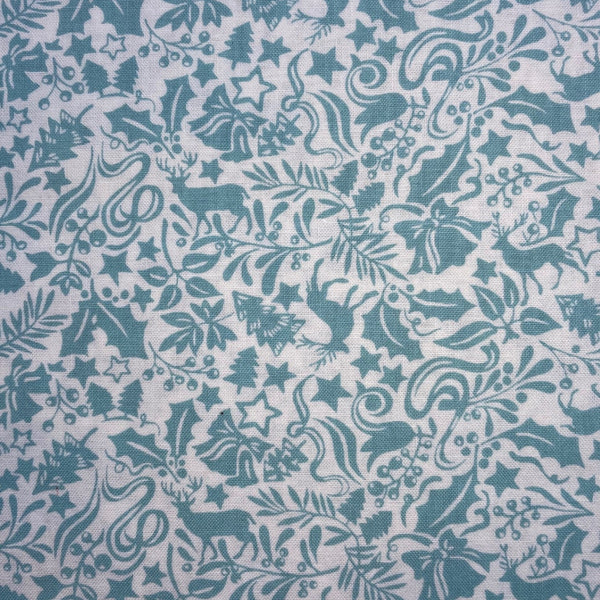 Liberty - A Woodland Christmas - Enchanted Forest 019C pale blue