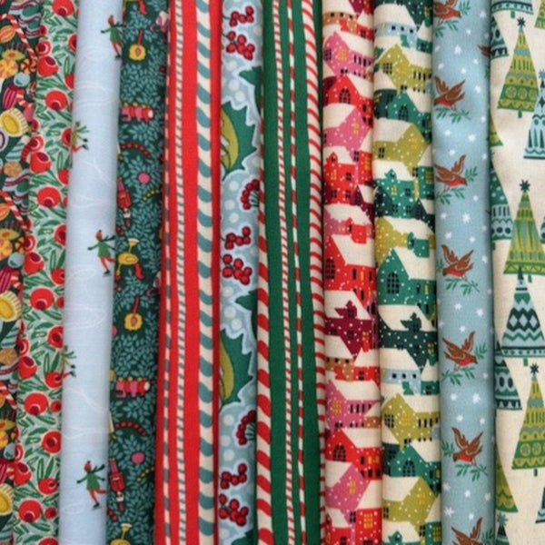 Liberty Lasenby Cotton -  'Festive Fair' Christmas Collection 11xFQ Pack