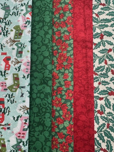 Liberty Lasenby Cotton - Liberty Festive Greetings - 5xFQ pack