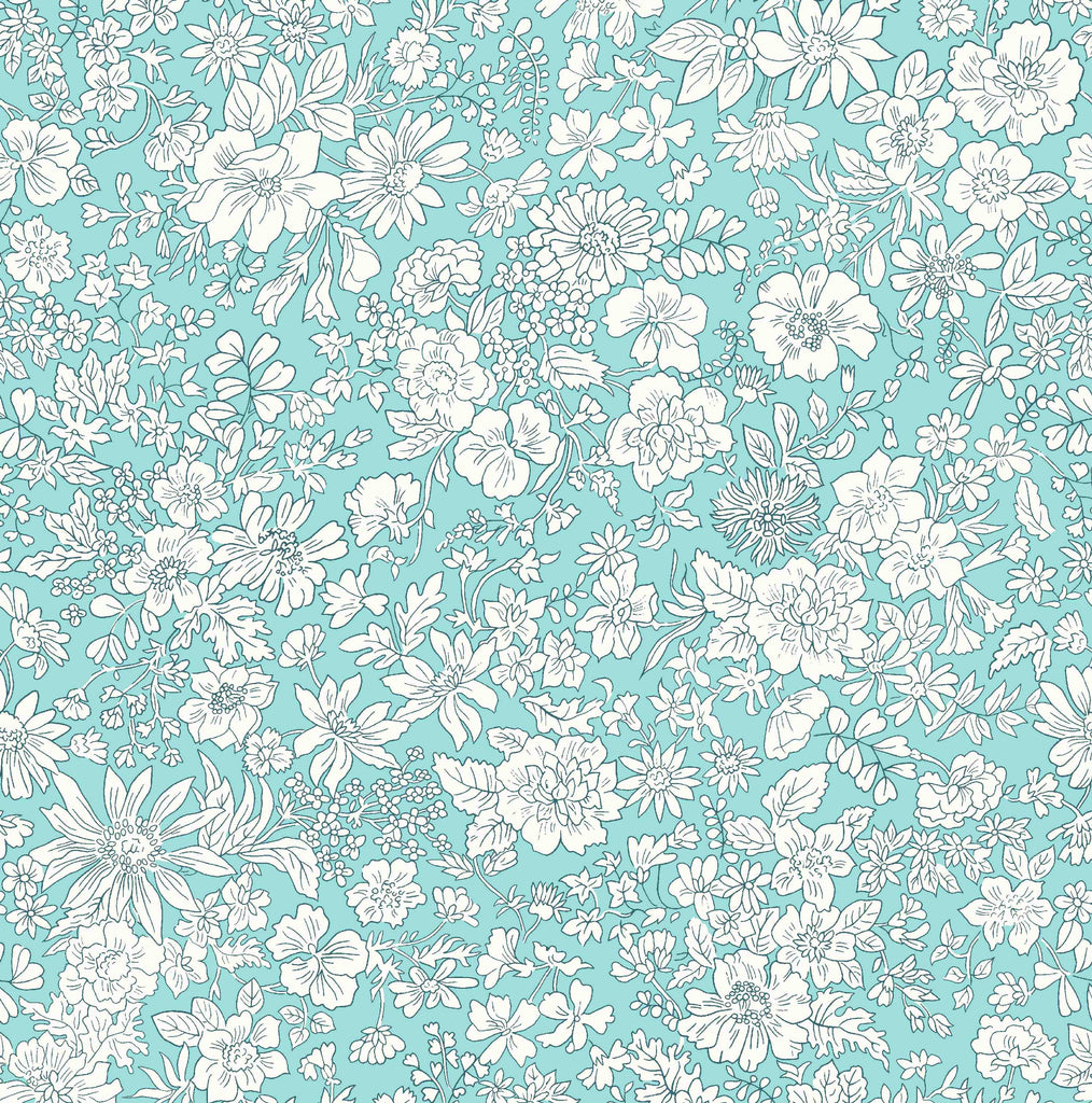 Liberty Lasenby Quilting Cotton Fabric - Emily Belle - Mermaid