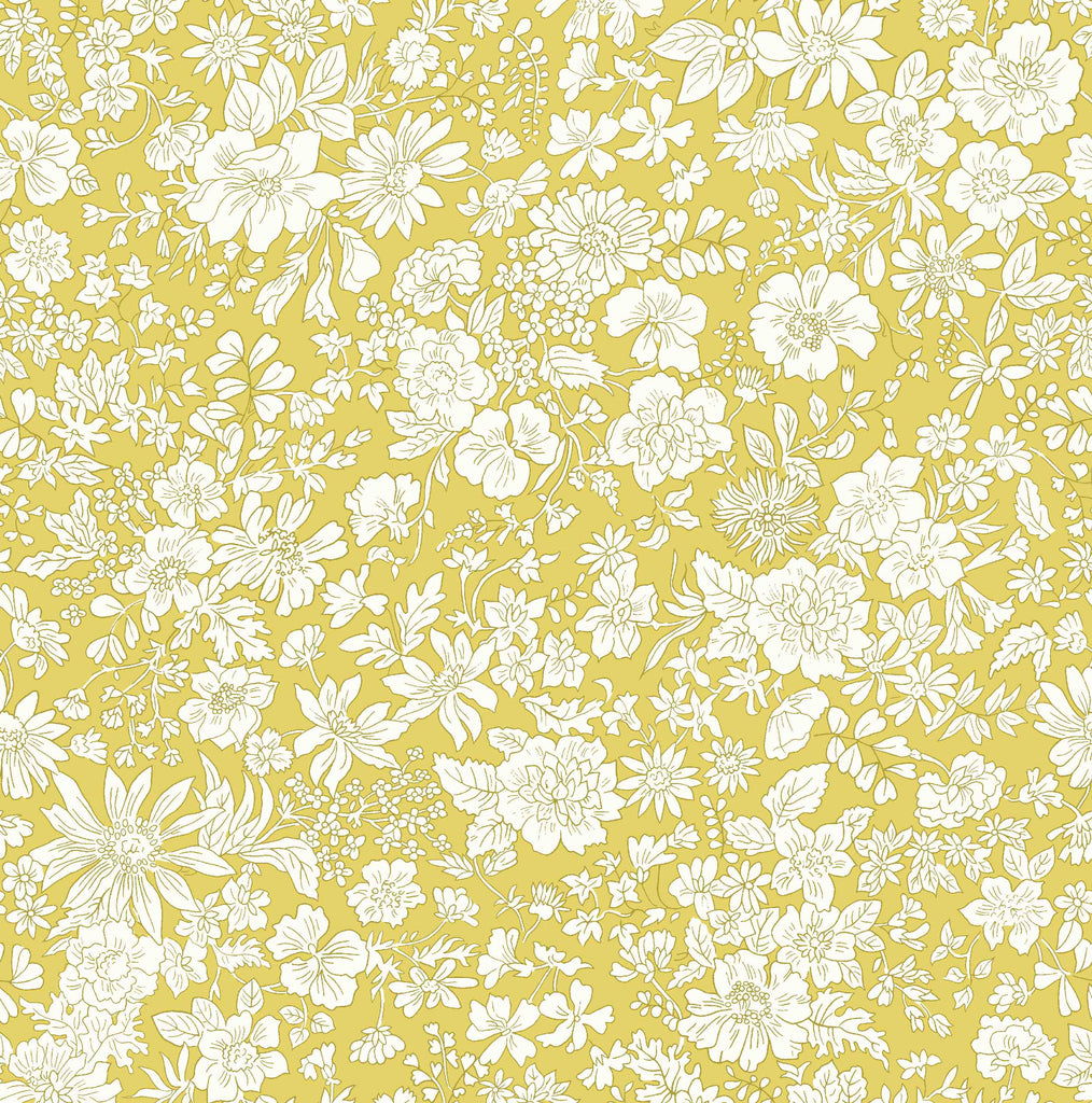 Liberty Lasenby Quilting Cotton Fabric - Emily Belle - Lime
