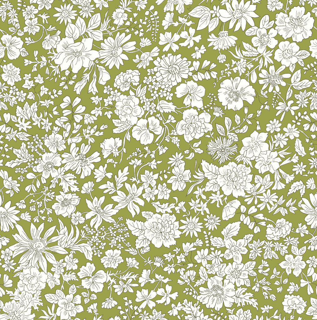Liberty Lasenby Quilting Cotton Fabric - Emily Belle - Caterpillar