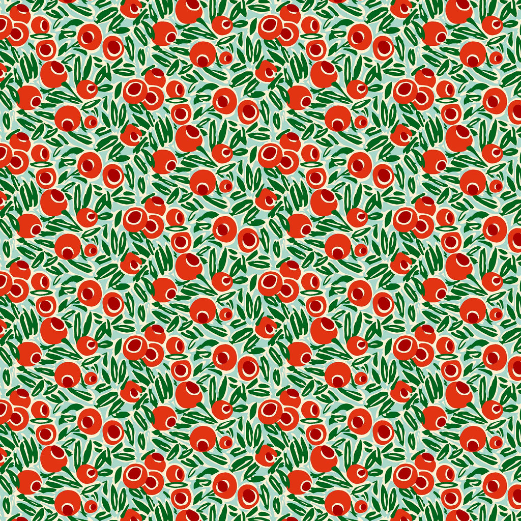 Liberty Lasenby Cotton - Festive Fair  - Yew Berries 344A