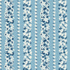 Liberty Lasenby Cotton - Denim Florals  - Topiary Stripe 402A