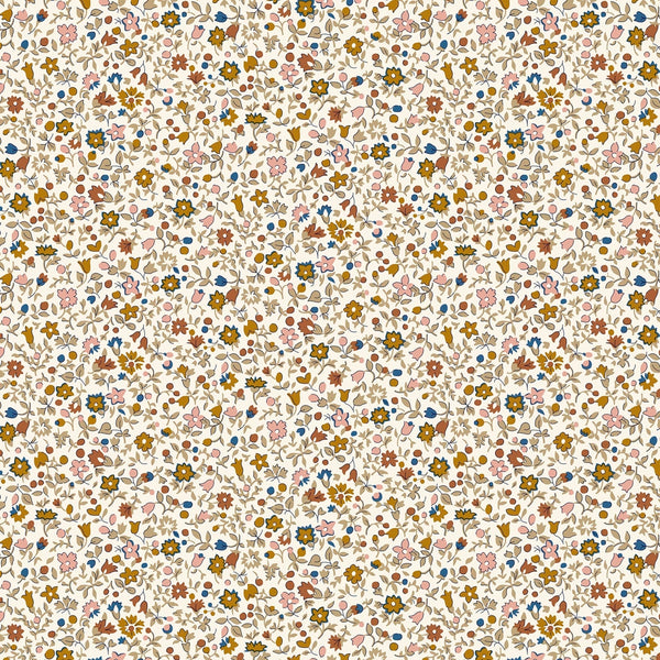 Liberty Lasenby Cotton - Denim Florals  - Posy Haze 404B