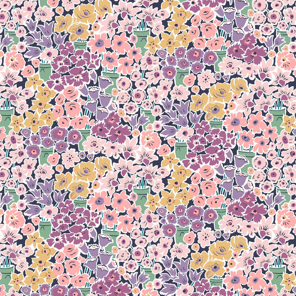 Liberty Lasenby Cotton - Tudor Celebration - Rossellie Blooms 444C