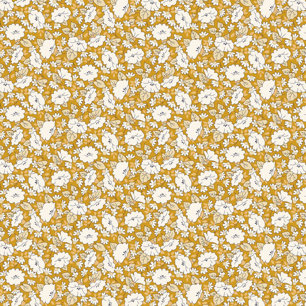 Liberty Lasenby Cotton - Tudor Celebration - Mayflower Meadow 445C