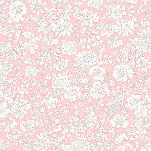 Liberty Lasenby Cotton - Emily Blossom - Powder Rose 0166W7406A - Wide Width