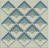 Liberty Lasenby Cotton - Craft Garden Log Cabin Quilt Pack - Blue/Green