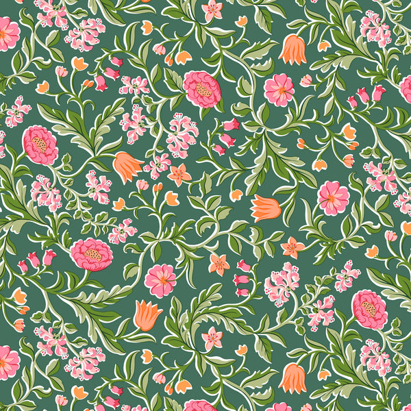 Liberty Lasenby Cotton - Craft Garden - May's Flowers 01667453A
