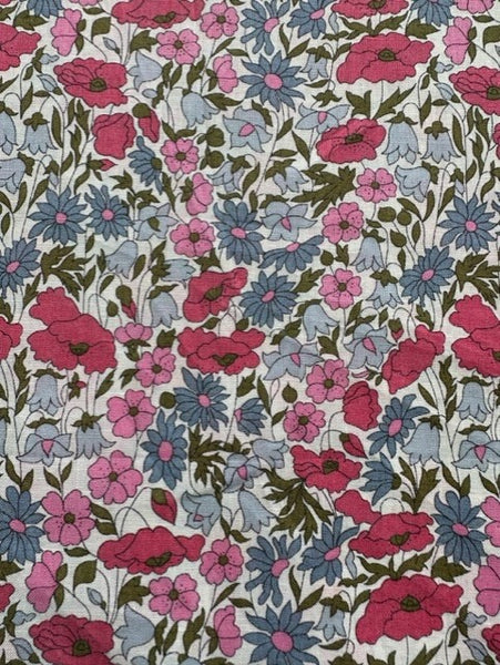 Liberty Augusta Linen - Poppy & Daisy Pink 043600105B