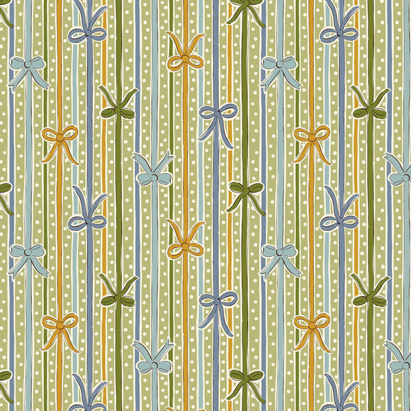 Liberty Lasenby Cotton - Festive Magic - Ribbon Stripe 521B