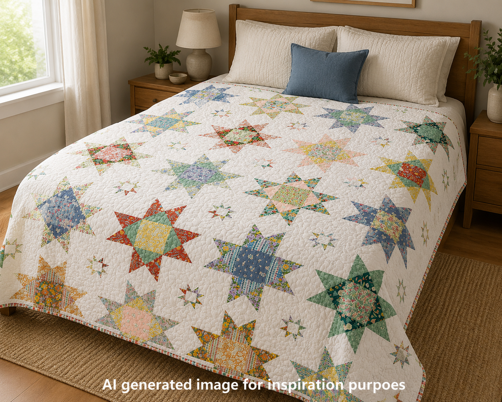 Liberty Lasenby Cotton - Everlasting Stars Quilt Kit
