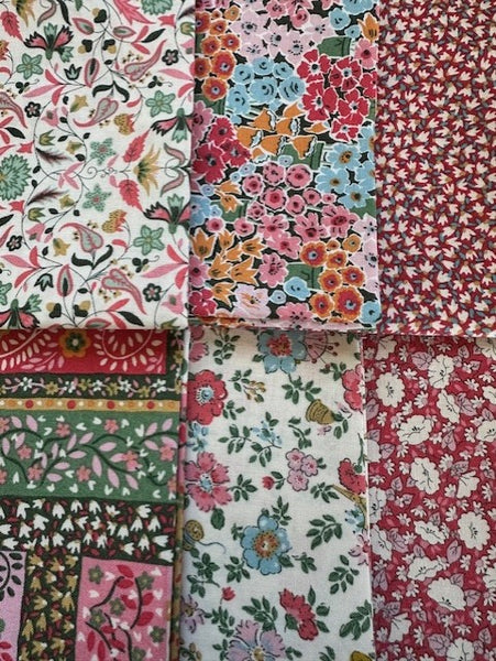 Liberty Lasenby Cotton -Tudor Celebration B - 6xFQ pack
