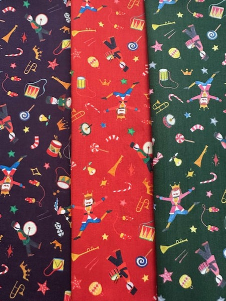 Liberty Tana Lawn 'Tumbling Toys' Christmas Pack - 3 pieces